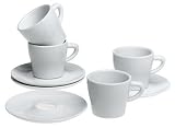 Bodum Hole-In-One Espresso Cup & Saucer, Set of 4
