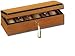 Locking Watch Collectors Case. Natural Teak Wood Jewelry Box locks 6 Watches. RaGar