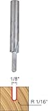 Freud 18-100 1/8-Inch Diameter Round Nose Router Bit with 1/4-Inch Shank