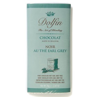 Dolfin Dark Chocolate Bar with Earl Grey Tea-70g by Dolfin