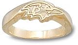 Baltimore Ravens Solid 10K Gold Profile Logo Ring Size 6.5