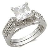 1.75 Ct. CZ Engagement and Wedding Ring Set