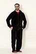 Uncle Frank Solid Black Velour Tracksuit