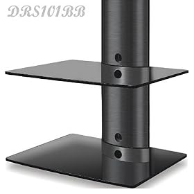 DRS102BB DVD Player/Amplifier/Speaker Wall Mount Shelf for LCD/Plasma TVs