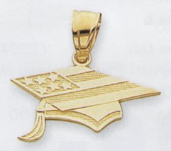 Patriotic Grad Cap Charm – C1761