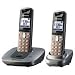 Electrónica : Panasonic Dect 6.0 Expandable Digital Cordless Phone with 2 Handsets (KX-TG6412M)