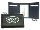New York Jets Embroidered Leather Tri-Fold Wallet