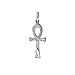 Sterling Silver Hand engraved Solid Ank cross