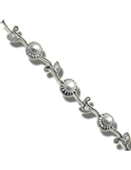 .05 ct 10-3.5 Pearl Flower Bracelet