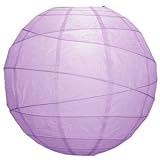 Premium Lilac 14-Inch Round Paper Lantern