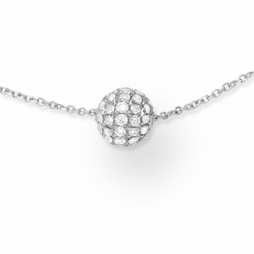 Miore MP033N Halsschmuck 18 Karat (750) Weissgold mit kugel Diamantanh&auml;nger ca.0,27Ct Preisvergleich