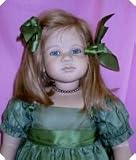 Ruth Treffeisen Vinyl 30 inch LE doll green dress Patricia