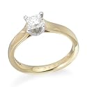 Eighteen Carat Gold Princess Cut Diamond Solitaire Ring