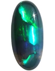 O&G Australia Natural Lightning Ridge Solid Black Opal Gemstone (.82cttw)