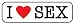 I Love Sex Subject Poster Print, 36x12