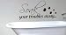 Soak Your Troubles Away Bathroom Tub Wall Quote Decal