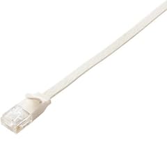 ELECOM LANケーブル CAT6A フラット 0.3m アイボリー LD-GFA/BE03