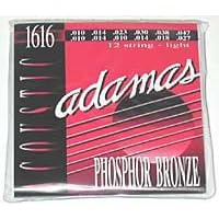Adamas 1616 Phosphor Bronze 12 String Acoustic Guitar Strings (10-47) by