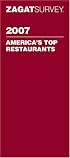 Zagat 2007 America's Top Restaurants
