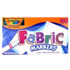 BIN588215 - Crayola Fabric Markers Classpack
