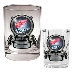 Buy Detroit Red Wings 2008 Stanley Cup Champions Shot Glass by Great American Products
