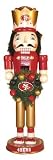 San Francisco 49ers Football 14" Wooden Wreath Nutcracker Nut Cracker