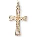 24K Gold-Plated Crucifix and 18-inch Chain