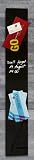 Produkt-Bild: Sigel GL100 Glas-Magnetboard artverum, schwarz, inkl. extra starkem Magnet und Befestigungsmaterial, Tempered Glas, 120x780x15 mm