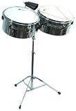 Groove Percussion LT156 13 & 14 inch Metal Latin Timbale - B001QLAMOQ