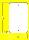 .080 Aluminium sign blank 12 x 6 &acute; Reflective finish - B000FXSN7E