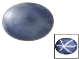 APX 1.10CT 8X6MM OVAL ENHANCED BLUE STAR SAPPHIRE