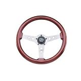 Mahogany Formula Gt Steering Wheel 14 Fits All Jeeps w  Adapter CJ, YJ Wrangler # 714 by Grant