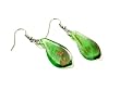 Gin Blossom Foil Glass Dangle Fashion Earrings