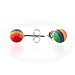 Boucles d'Oreilles � Clous en Argent Sterling - Arc-En-Ball