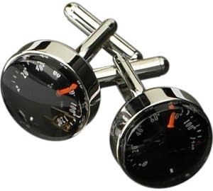 Rodium Plated Cufflinks w/ therms, J127