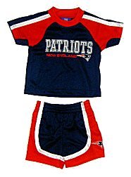 New England Patriots Kids 2-Piece Jersey and Short Set, Size= 7