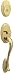 Schlage FA358WKF505 Wakefield Exterior Handleset with Deadbolt, Bright Brass
