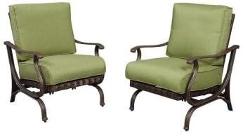 Sunset Dreams Outdoor 2 Piece Patio Lounge Chair with Moss Cushion, Seats 2