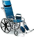 EverMed Millennium Reclining Wheelchair - 18 x 17 Seat (260 lb. Weight Capacity)