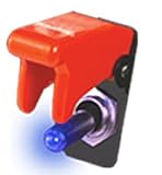 Ignited Performance IGN2005RB Red Switch Protector Cover with Blue LED Toggle Switch