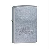 ZIPPO LIGHTER STREET CHROME AIR FORCE STAMPED