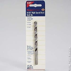 Disston Company Mm9/32X4 M50 Brtdrilbit 287345 High Speed Steel Jobber Length Drill Bit