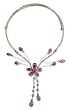 Amethyst choker, 'Forget-Me-Not'