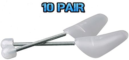 Mens Clear Plastic Shoe Trees Keep Shape - 10 Pairs