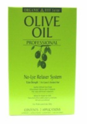 Organic Root Olive Oil Professional No Lye Relaxer X-Strength 2 Case #11126 (3-Pack) with Free Nail File