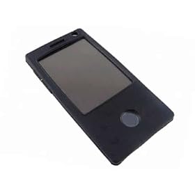 iTALKonline BLACK Soft Rubber Silicone Case/Skin/Cover/Pouch For HTC Touch Diamond, XDA Ignito