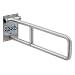 Bobrick 4998.99 304 Stainless Steel Swing-Up Grab Bar, Peened Finish, 29" Width x 8-3/4" Height