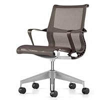 Setu Home Office Desk Task Chair by Herman Miller - 5 Star Base, Graphite with Arms