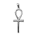 Ankh Sterling Silver Pendant with Cable Choker