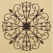 Fleur Di Lis wall Decor Sculpture 33"Dia